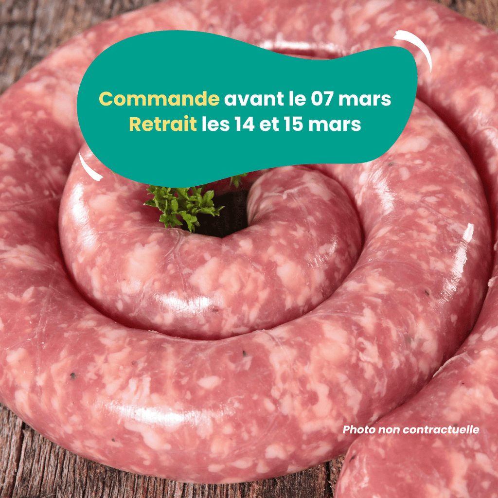 Barbak PRÉCOMMANDE Saucisse de Toulouse (1kg) vrac-zero-dechet-ecolo-lille-pilaterie