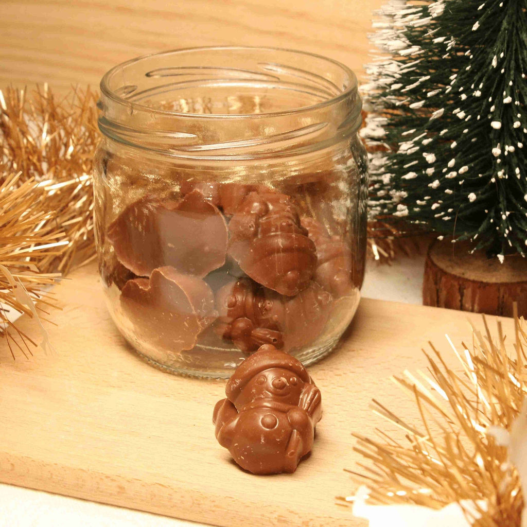 Belledonne Chocolats au lait bonhommes de neige cœur lacté BIO - 100g - ANTIGASPI vrac-zero-dechet-ecolo-lille-pilaterie