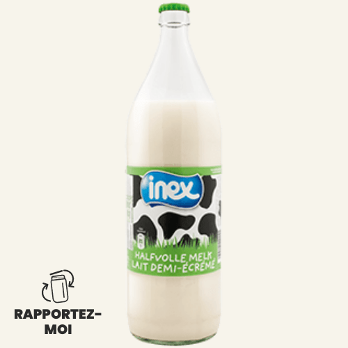INEX Pack de 12 Lait stérilisé demi-écrémé - 12 x 1L vrac-zero-dechet-ecolo-lille-pilaterie