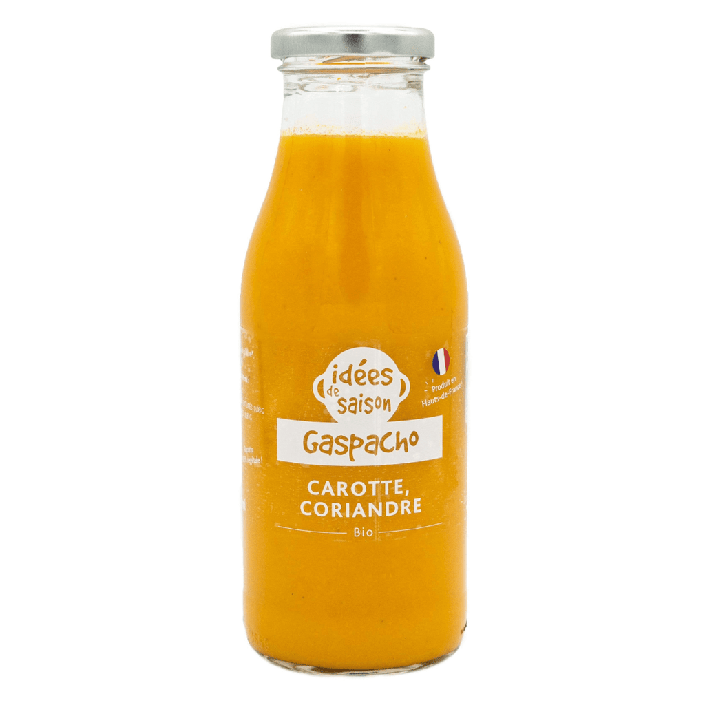 Les Serres des Près Gaspacho carotte coriandre - 49cl vrac-zero-dechet-ecolo-lille-pilaterie