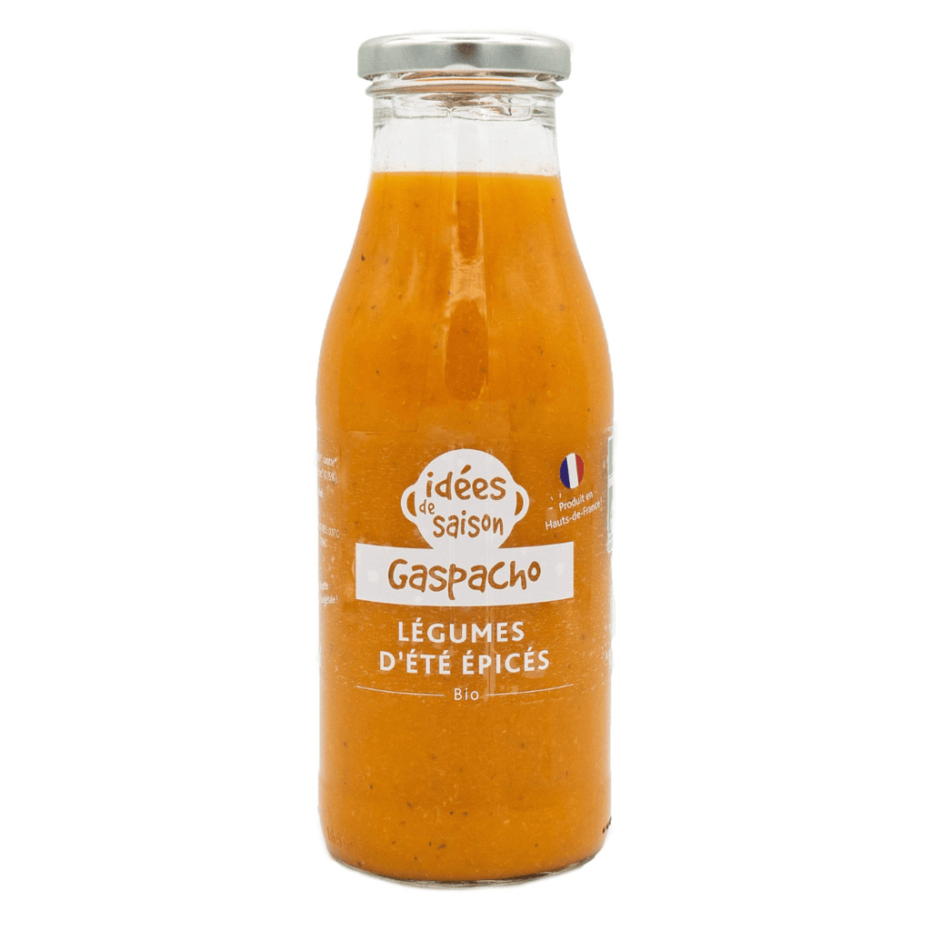 Les Serres des Près Gaspacho légumes d'été épicés - 49cl vrac-zero-dechet-ecolo-lille-pilaterie