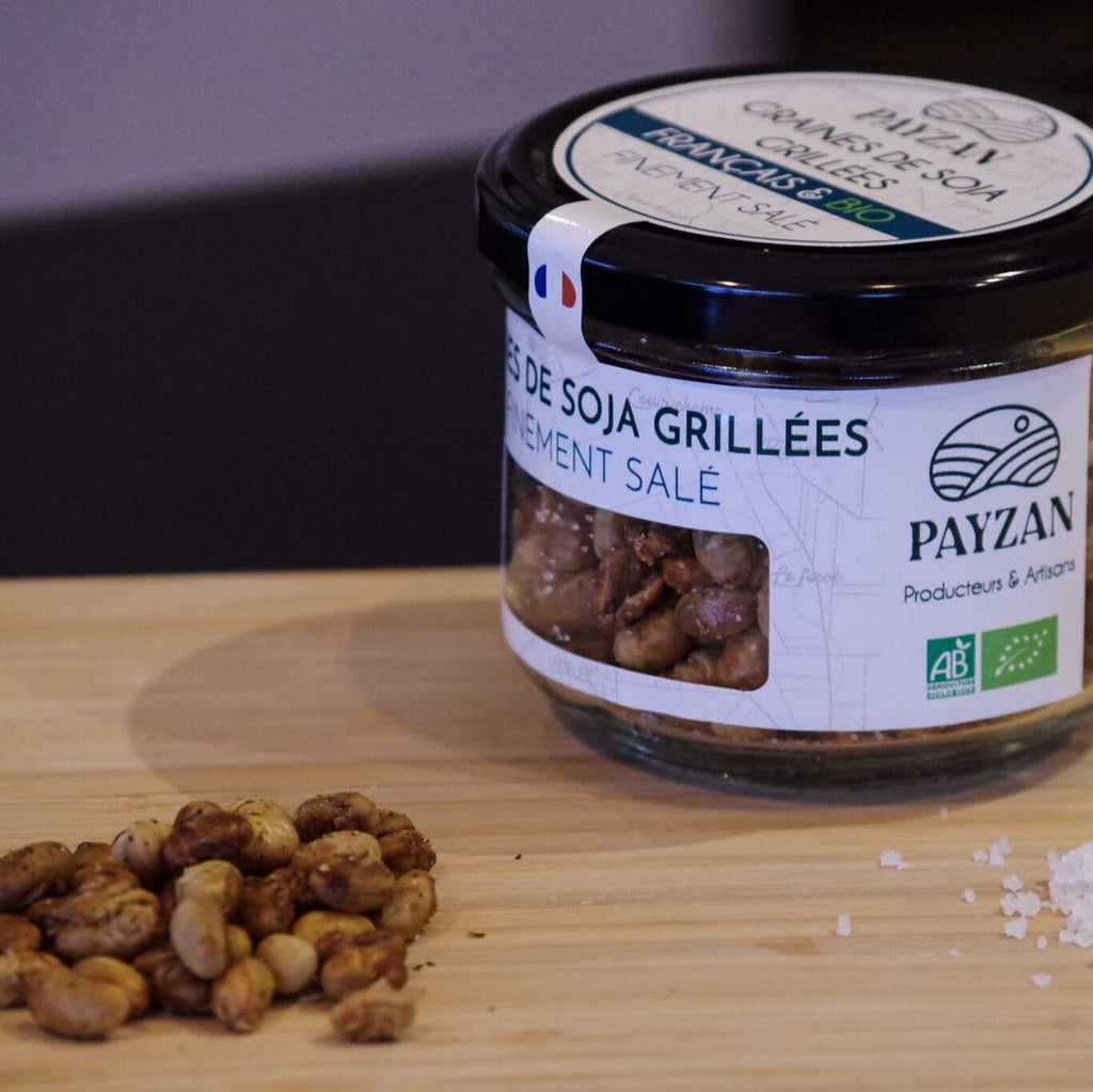 Payzan Graines apéritive de soja grillées Finement Salées BIO - 100g vrac-zero-dechet-ecolo-lille-pilaterie