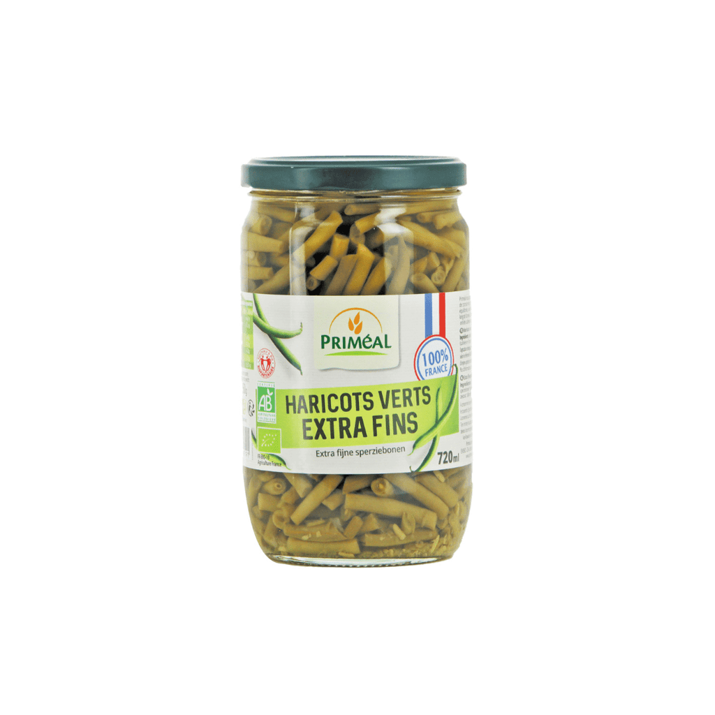 Priméal Haricots verts extra fins de France BIO - 360g net égoutté - ANTIGASPI vrac-zero-dechet-ecolo-lille-pilaterie