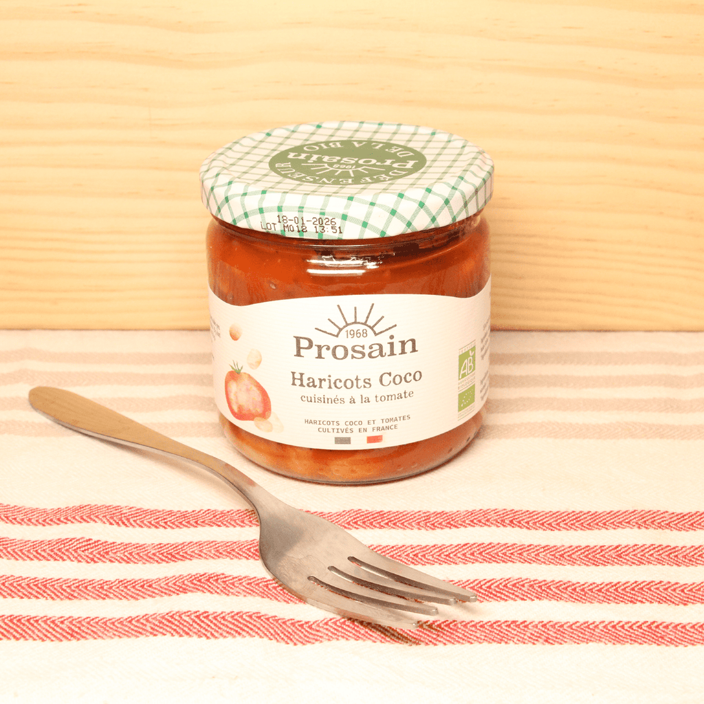 Prosain Haricots coco cuisinés à la tomate BIO - 360g - ANTIGASPI vrac-zero-dechet-ecolo-lille-pilaterie