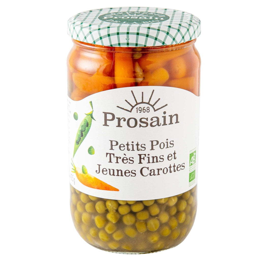 Prosain Petits pois très fins et carottes BIO - 425g net égoutté - ANTIGASPI vrac-zero-dechet-ecolo-lille-pilaterie